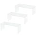 Tinksky 3PCS Acrylic Display Shoe Risers Clear Retail Display Stand U Shaped Shelf Showcase Rack for Toy Bag Cosmetic (M)