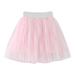 kpoplk Girls Skirts tutu skirt girls tutu skirt Translucent Beautiful skirts dance skirt girls sport skirt(Pink)