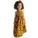GWAABD Girls Flowy Dress Multicolor Polyester Toddler Baby Girls African Print off Shoulder Hair Band Princess Casual Dress 130
