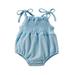 Baby Deals!Toddler Girl Clothes Clearance Baby Jumpsuit Romper Summer Rompers for Baby Toddler Baby Boys and Girl Comfortable Solid Color Elastic Sling Romper Jumpsuit