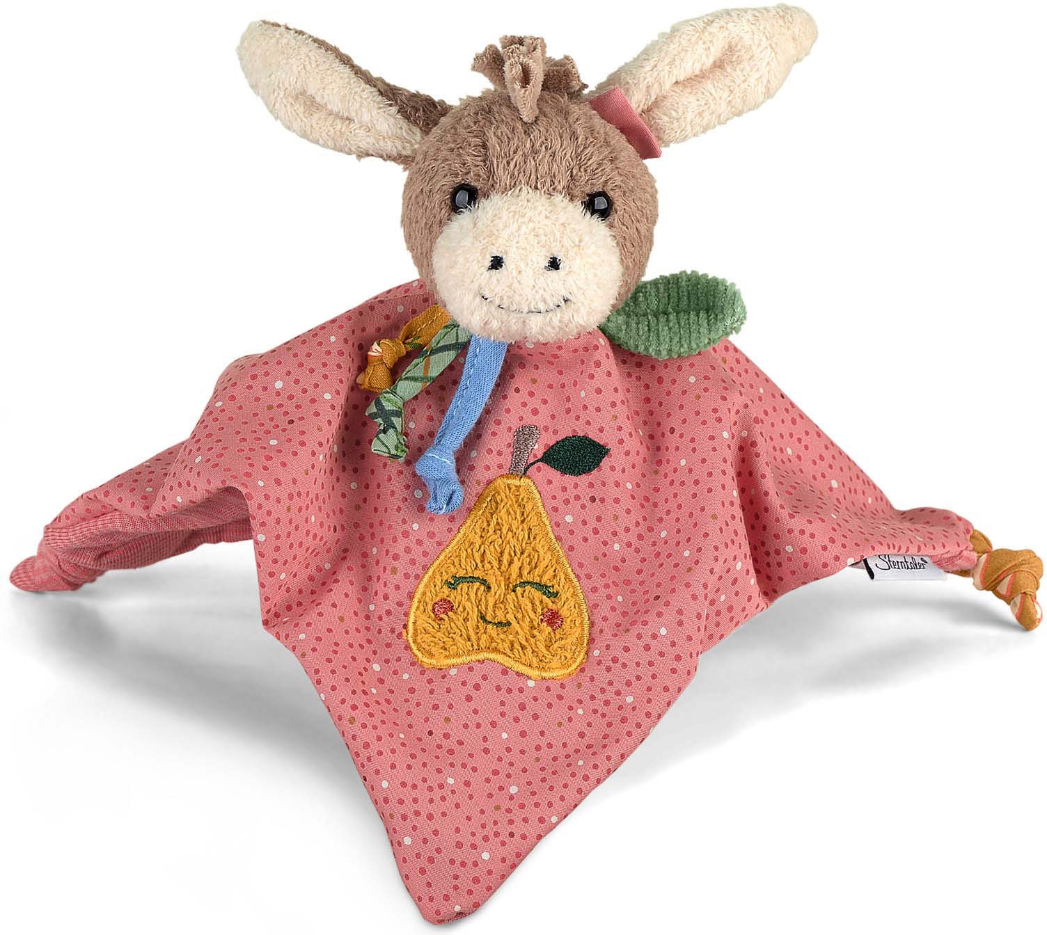 Schmusetuch STERNTALER "Emmily", Baby, rot (rot, braun), Polyester, Baumwolle, Schnuffeltücher Image
