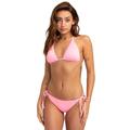 Triangel-Bikini-Top BILLABONG "Sol Searcher Multi Tri", Damen, Gr. XL, Cup B, pink (berry pink), 86% Polyamid, 14% Elasthan, Bikini-Oberteile