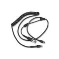 Zebra CBA-UF5-C09ZAR serial cable Black USB Type-A Mini-DIN (8-pin)