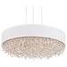 Eclyptix LED 6.5"H x 19.4"W 1-Light Crystal Pendant in Pol Stainl