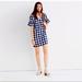 Madewell Dresses | Madewell Leighton Blue And White Plaid Dress Size 6 | Color: Blue/White | Size: 6