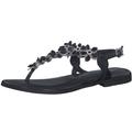 Sandale MARCO TOZZI Gr. 40, schwarz Damen Schuhe Zehensteg-Sandalen