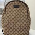 Gucci Bags | Gucci Top Zip Backpack Monogram | Color: Brown | Size: Os