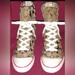 Coach Shoes | "Coach" (Bonney) Tan Signature High-Top Sneakers | Color: Pink/Tan | Size: 8.5