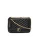 Victoria's Secret Bags | Black Quilted Vs Purse | Color: Black/Gold | Size: Os