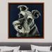East Urban Home 'Schnauzer Navy' - Photograph Print Canvas, Wood in Black/Gray | 26 H x 26 W x 1.5 D in | Wayfair 25F1B79FD9974460B2F07BE82CC578EA