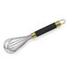 Cook Pro 12" Professional Gold Heavy Duty Whisk w/Black Handle, Stainless Steel in Black/Yellow | Wayfair 249