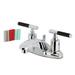 Kingston Brass Kaiser Centerset Bathroom Faucet w/ Drain Assembly in Gray | 2.94 H x 4 W x 4.38 D in | Wayfair FB8621CKL