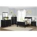 Red Barrel Studio® 5-2_Perl Sleigh Bedroom Set Wood in Black | 58.5 W x 76.25 D in | Wayfair DE987EA11849498FB02E947D906D680A