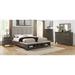 Loon Peak® 4-1_Sheldon Upholstery Storage Footboard Bench Panel Bedroom Set Upholstered in Gray | 90 W x 87.5 D in | Wayfair