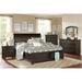 Canora Grey Melloney Graynish Brown Storage Sleigh Bedroom Set 5&1 Wood in Brown/Gray | 6 H x 64.25 W x 67.5 D in | Wayfair