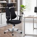 Inbox Zero Kordai High Back Ergonomic Task Chair Upholstered in Black | 43.7 H x 19.3 W x 20.7 D in | Wayfair 975B62F79A38495EBC8301DFAD27A8D5