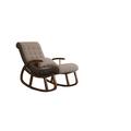 Wildon Home® Seguin Rocking Chair Wood/Solid Wood in Brown | 31.1 H x 25.6 W x 46.5 D in | Wayfair F1685A042BFE4299AADAE9AF14123819