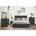 Red Barrel Studio® Enrika Farm-Charcoal Gray Okume Veneer Panel Bedroom Set 5&1 Wood in Brown | 70.75 W x 67.75 D in | Wayfair
