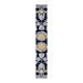 Bungalow Rose Moncus Rectangular Floral Polyester Table Runner Polyester in Blue | 90 W x 16 D in | Wayfair F601152752CE4C6A8CBCC1F0FF3C4AAB