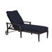 Woodard Andover 84" Long Reclining Single Chaise Lounge w/ Cushion Metal in Gray | Outdoor Furniture | Wayfair 51M470-72-08Y