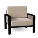 Woodard Metropolis Patio Chair w/ Cushions in Black | 28.25 H x 36.25 W x 33 D in | Wayfair 3G0406-92-71A-35B