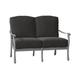 Woodard Casa 53.25" Wide Loveseat w/ Cushions Metal/Sunbrella® Fabric Included in Gray | 35.25 H x 53.25 W x 35.5 D in | Outdoor Furniture | Wayfair