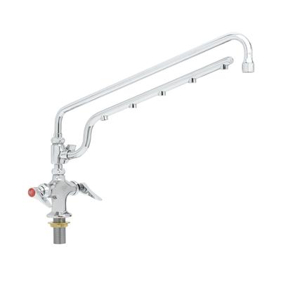 T&S B-0200-U18 Deck Mount Faucet - 18" Swing Spout, 16" Spray Arm, Stainless Steel