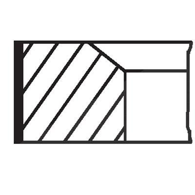 Mahle Kolbenringsatz [Hersteller-Nr. 013RS101070N0] für Ford Image