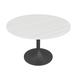 4 Person Round Office Table With Tulip Base 46" Round Pedestal Table