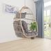 Indoor Hanging Rattan Egg Chair Swing Chair Lounge Chair with Cushioned Pillow Suitable for Living Room, Garden Lounge Chair