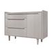 Modern Style Manufactured Wood 3-Drawer Dresser with Solid Wood Legs