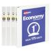 Avery Economy View 3 Ring Binders 1 Inch Round Rings 4 White Binders (46042)