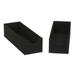 Household Essentials Narrow Drawer Organizer with Fabric Texture Black 2 Count