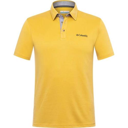 COLUMBIA-Herren-Oberteil-Nelson Point™ Polo, Größe XL in Golden Nugget