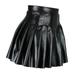 Floral Maxi Skirts For Women High Waist Pleated Solid Elegant Leather Black Tennis Skirt With Shorts