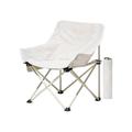 Lightweight Folding Chair Folding Camping Chair Compact Camping Seat Lawn Chairs Beach Chair Camping Stool Chair for Traveling Patio Outside White