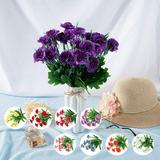 Vnanda Artificial Carnations Silk Faux Flowers for Funeral Arrangements Wedding Bouquets Cemetery Wreaths DIY Crafts - 11 Pcs/Bundle