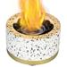 Table Top Fire Pit Bowl | Durable Concrete Tabletop Fire Pit with Pebble | Fire Bowl Mini Personal Fireplace Tabletop Rubbing Alcohol Fireplace for Indoor And Outdoor Use