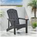 Oaks Aura Classic Black Solid Wood Outdoor Chair Garden Lounge Chair