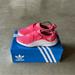 Adidas Shoes | Adidas Originals Fortarun X Cloudfoam 'Areo Pink' Velcro Strap Shoes 7 Womens | Color: Pink/White | Size: 7