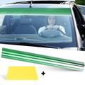 Htwon Car Window Tint Windshield Sun visor Vinyl Decal Gradual Strip Sticker 8in*4.9ft