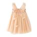 Baby Deals!Toddler Girls Casual Dresses Kids Dresses Clearance Toddler Kids Baby Girls Cute Summer Mesh Elegant Flower Wing Suspenders Dress Skirt