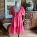 J. Crew Dresses | J. Crew Cotton Voile Tiered Button-Down Beach Dress Bh523 Lightweight Medium New | Color: Red | Size: M