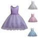 URMAGIC Flower Girls Vintage Overlay Lace Beaded Rhinestone Wedding Tulle Dresses Maxi High Low Gown Dance Tutus 2-10 Years