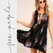 Free People Dresses | Free People Lovely Day Black Floral Print Dress | Color: Black | Size: S