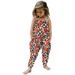 Herrnalise Toddler Girls Kids Jumpsuit One Piece Cartoon Rugby Playsuit Strap Romper Summer Outfits Clothes 1-5T