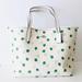 Coach Bags | Coach City Tote Green Apple White Purse | Color: Green/White | Size: Large