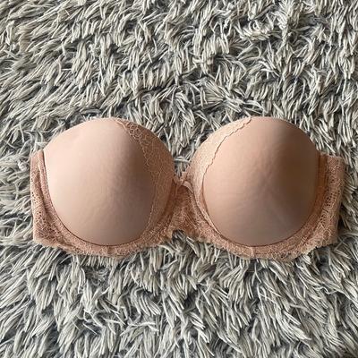 Victoria's Secret Intimates & Sleepwear | Gently Worn Nude Strapless Victoria’s Secret Bra Size 36d | Color: Cream/Tan | Size: 36d