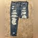 American Eagle Outfitters Jeans | American Eagle Tomgirl Size 10 “Ripped” Jeans | Color: Blue | Size: 10