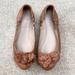 Tory Burch Shoes | Like New Tory Burch Blossom Ballet Flats In Royal Tan Leather | Color: Brown | Size: 7